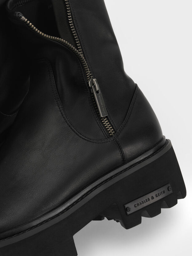 Imogen Chunky Ankle Boots, Black, hi-res