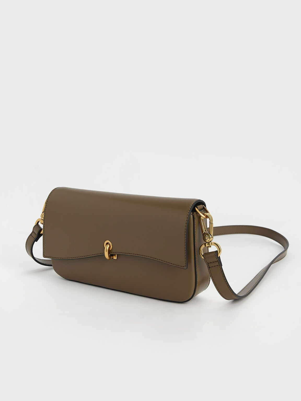 charles and keith turn lock tote bag