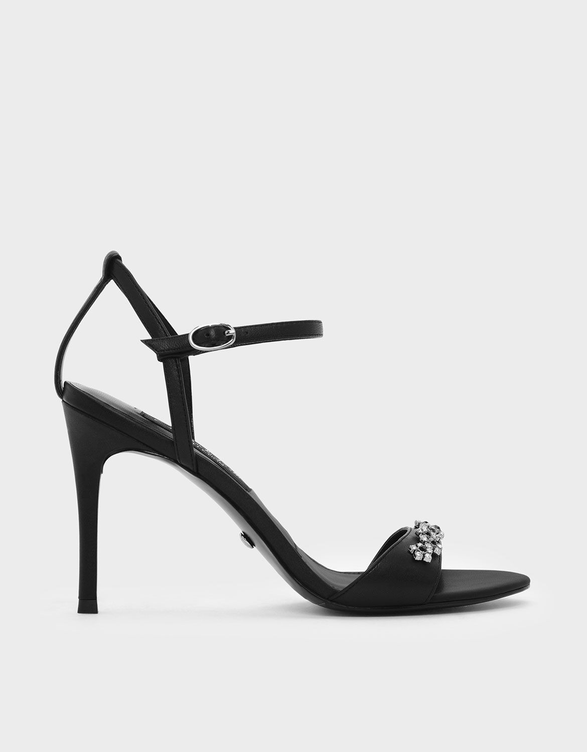 black floral sandals