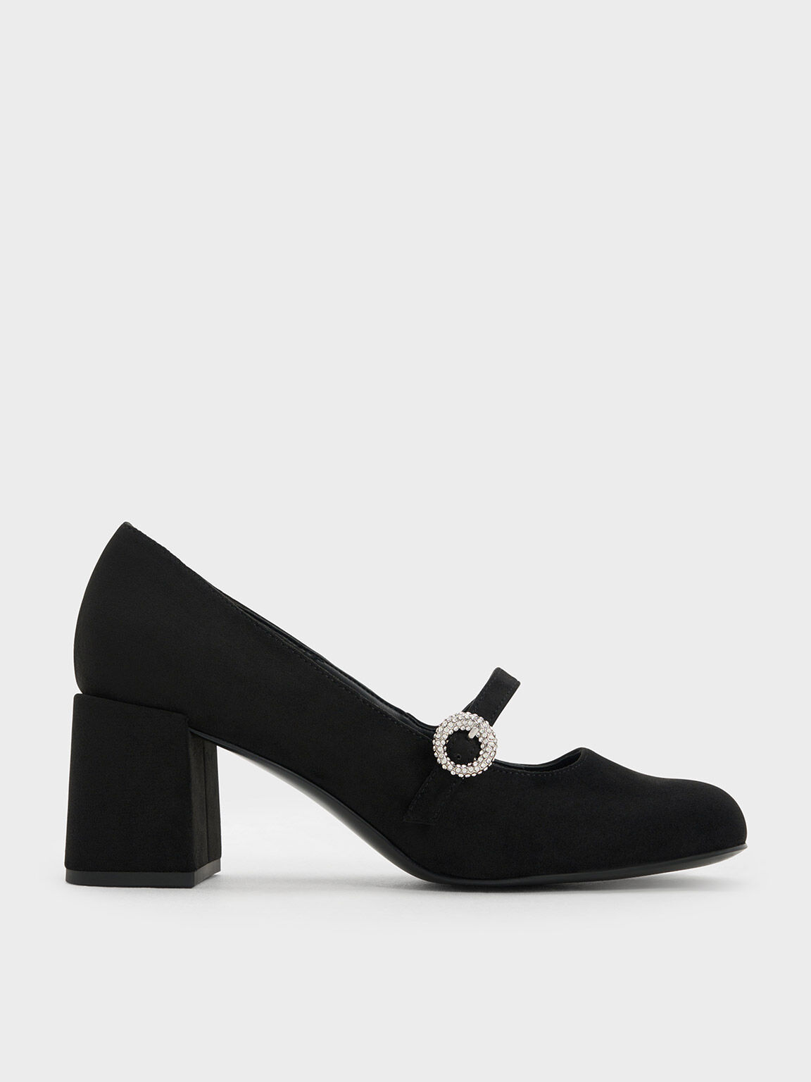 Suede mary top jane pumps