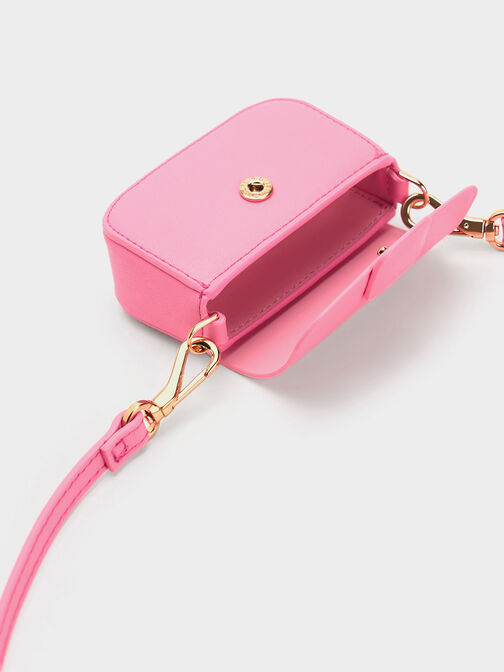 Micro Koa Square Push-Lock Bag, Pink, hi-res