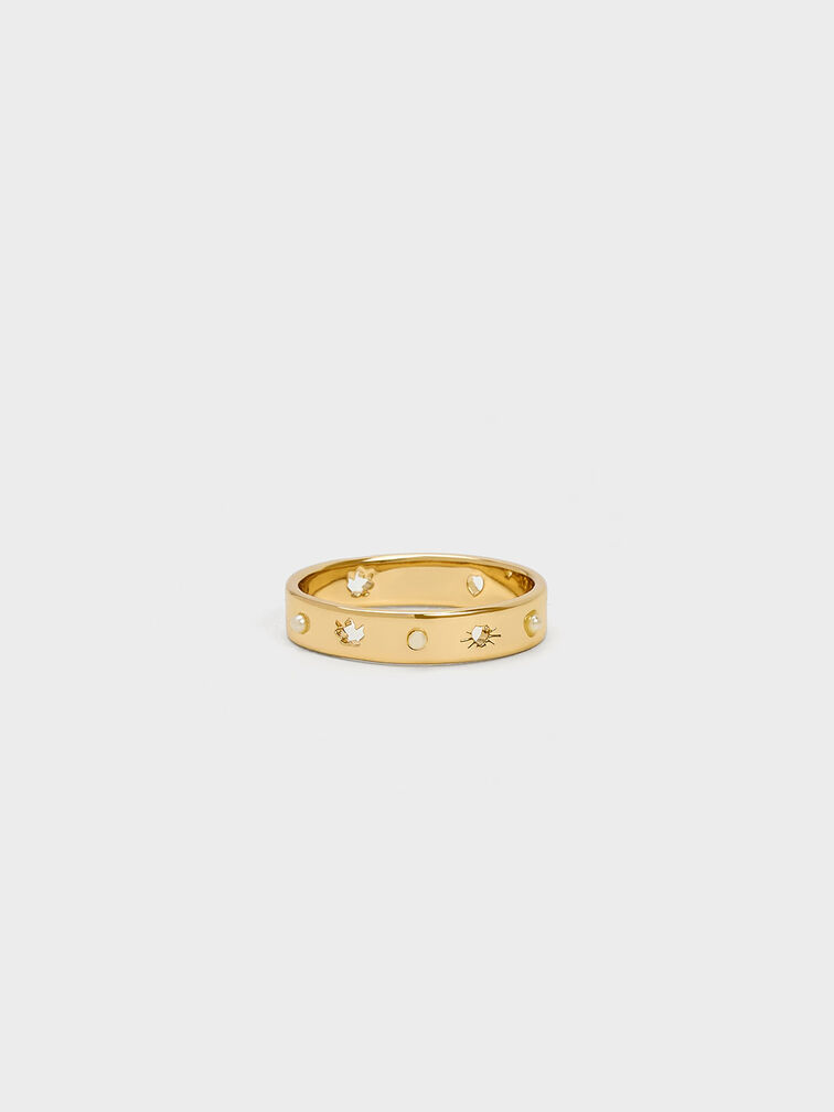 Empreinte Ring, Yellow Gold And Diamonds - Luxury Gold