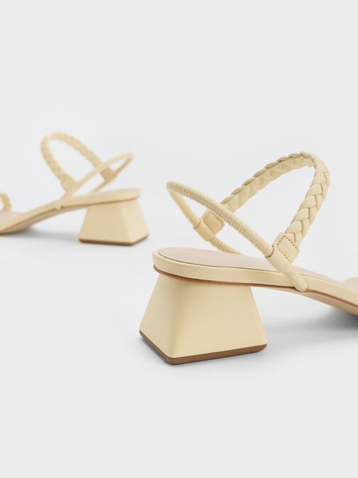 Braided Back Strap Sandals, Butter, hi-res