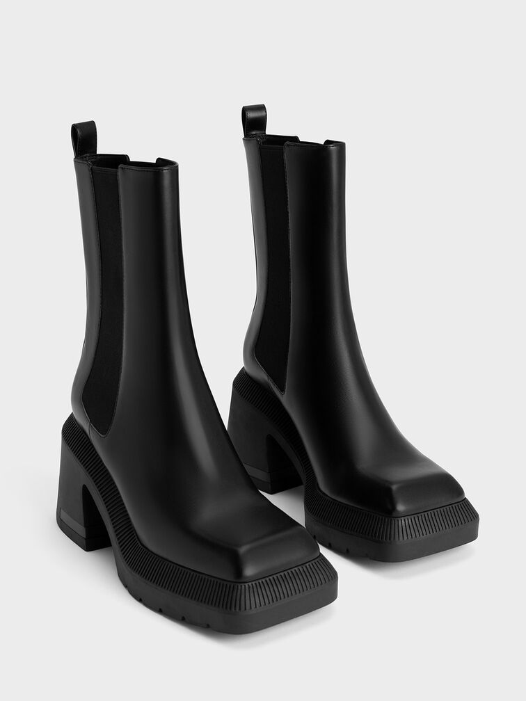 Emery Chelsea Calf Boots, Black, hi-res