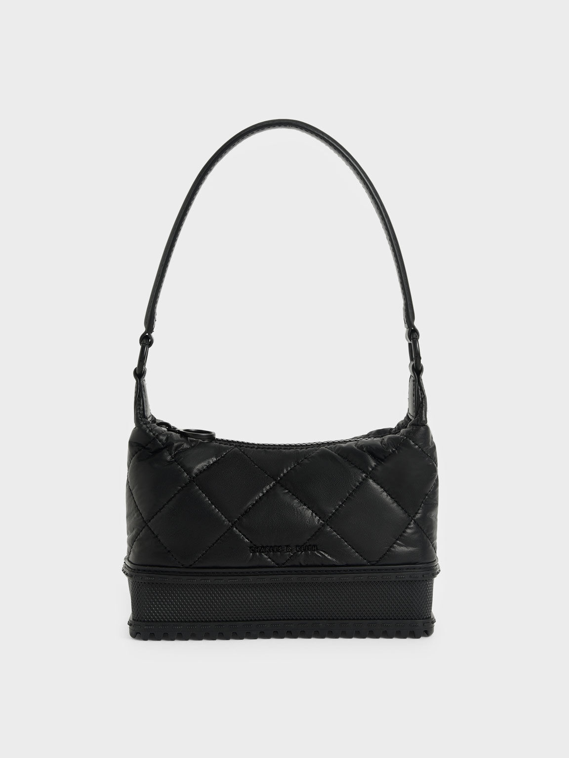 Black Single Handle Puffer Bag - CHARLES & KEITH International