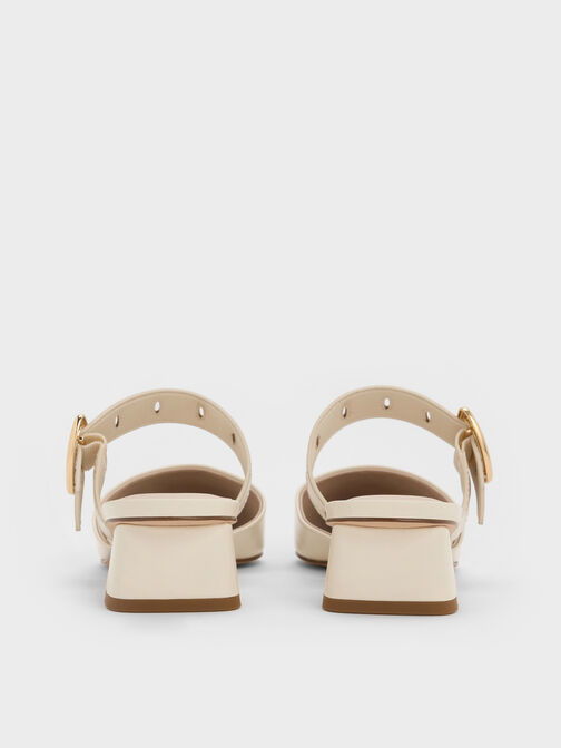 Sepphe Cut-Out Heeled Mules, Cream, hi-res