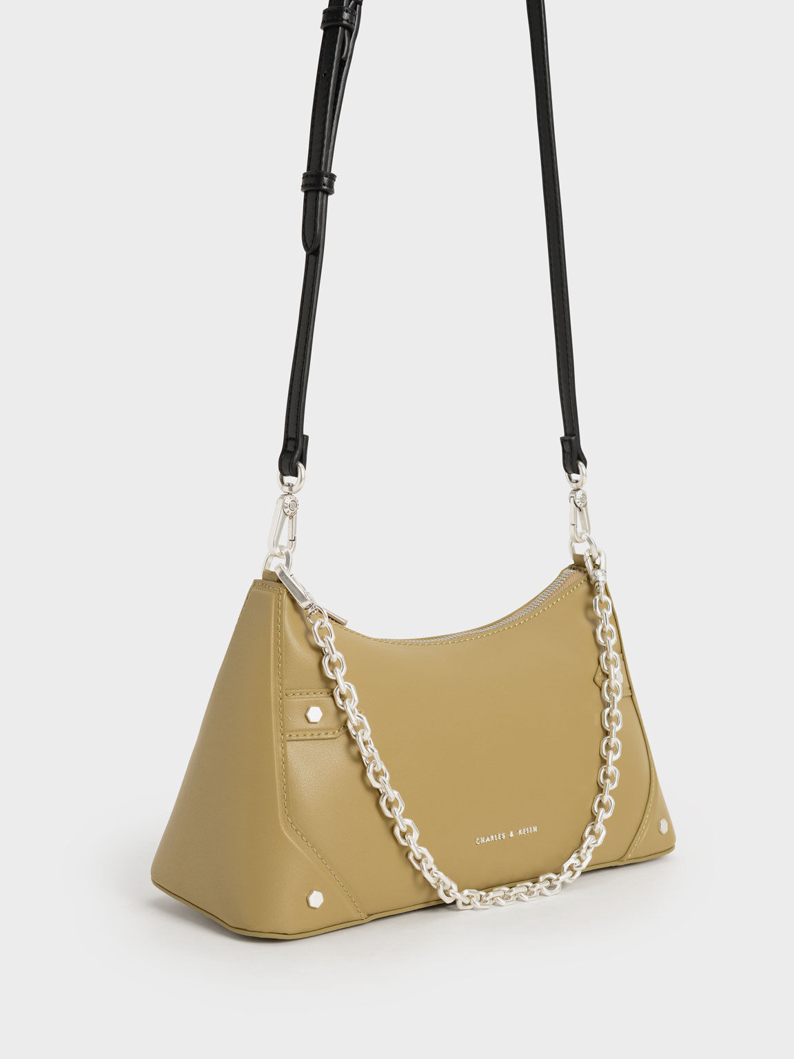 Chain Handle Crossbody Bag, Sand, hi-res