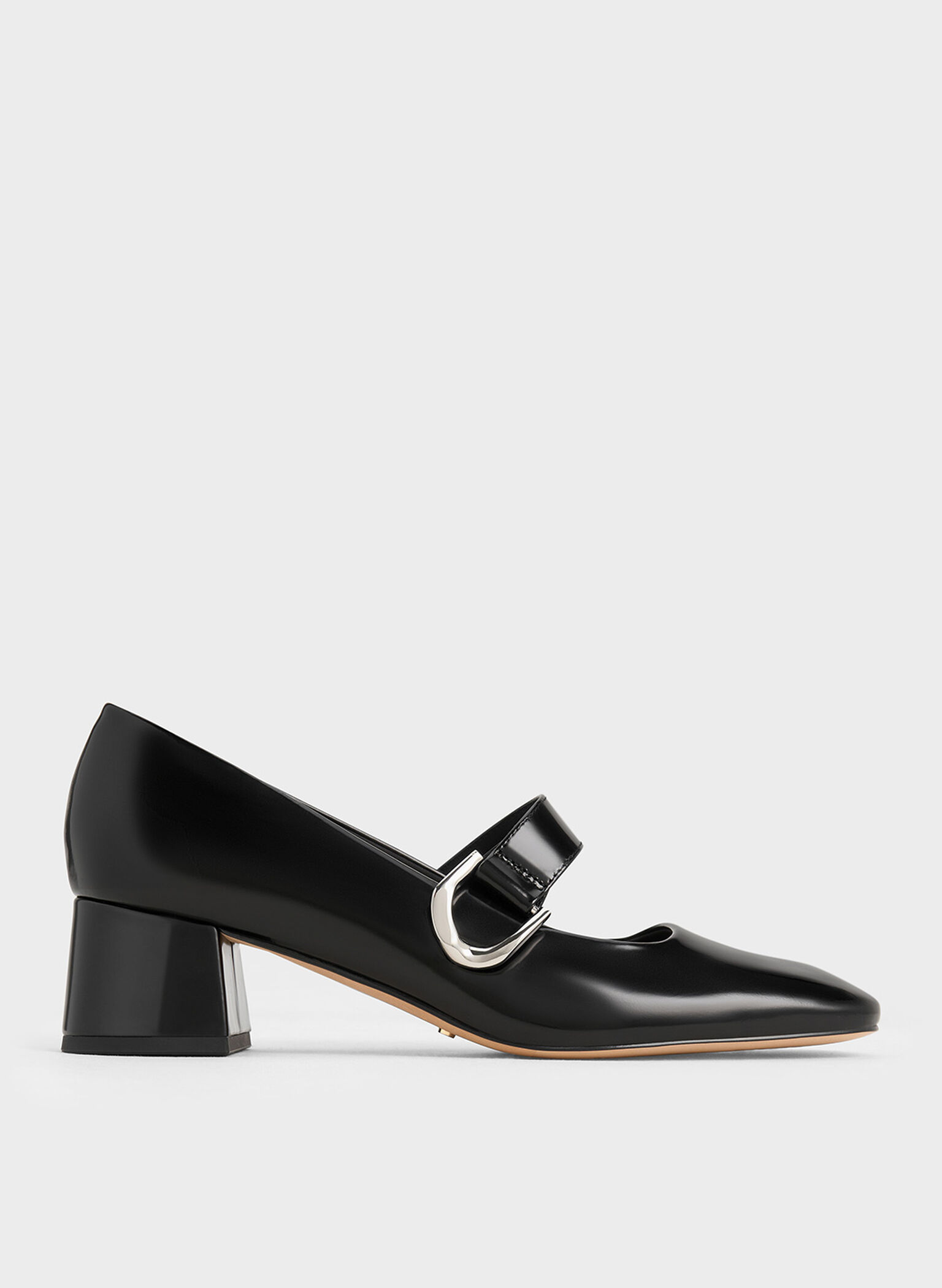 Gabine Leather Mary Jane Pumps, Black Box, hi-res