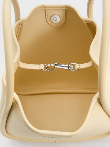 Mini Lyla Tubular Tote Bag, Butter Yellow, hi-res
