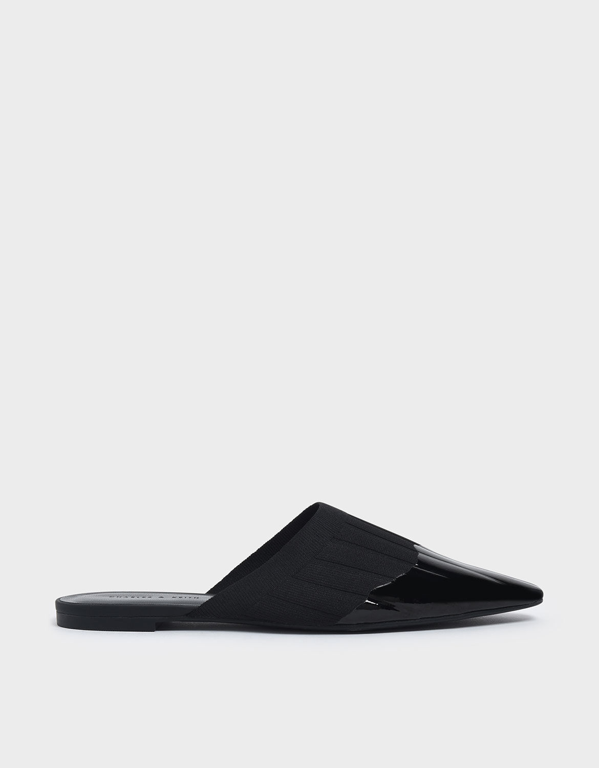 pointed toe black mules