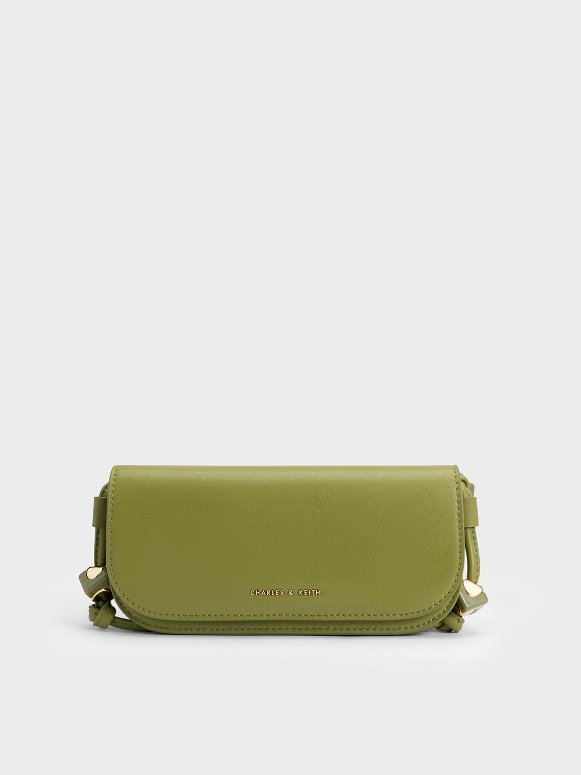 Cube Knotted Elongated Crossbody Bag, Pistachio, hi-res