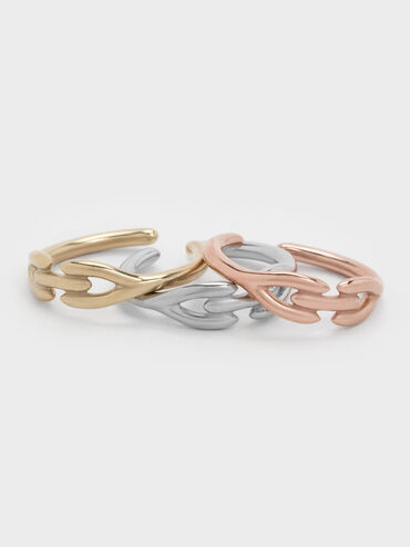 Kris Sculptural Ring, Rose Gold, hi-res
