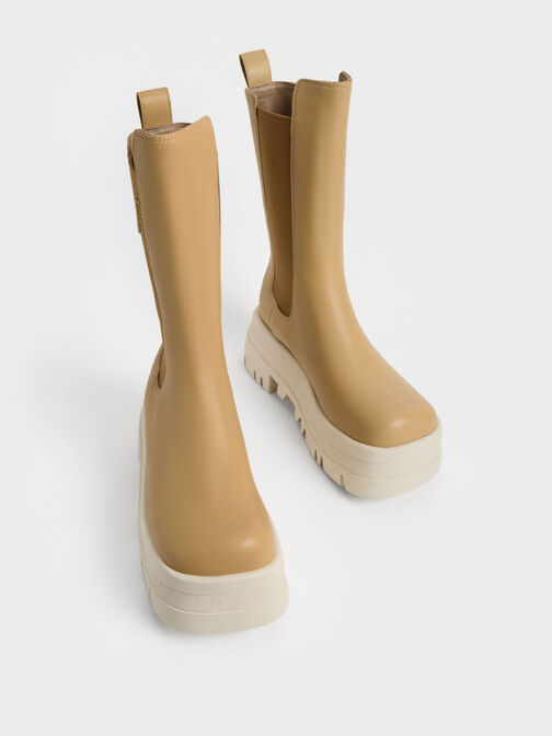 Rainier Platform Chelsea Boots, Sand, hi-res