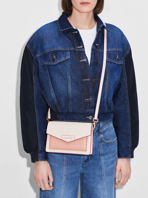 Zaina Envelope Crossbody Bag, Light Pink, hi-res