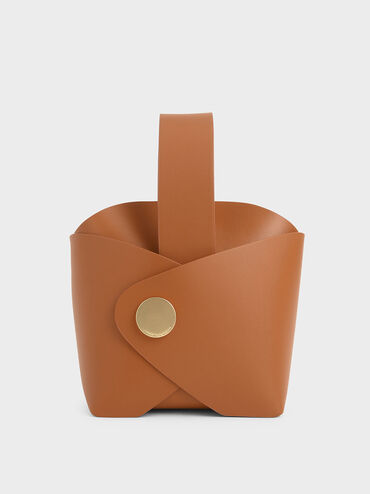 Mini Bucket Bag, Tan, hi-res