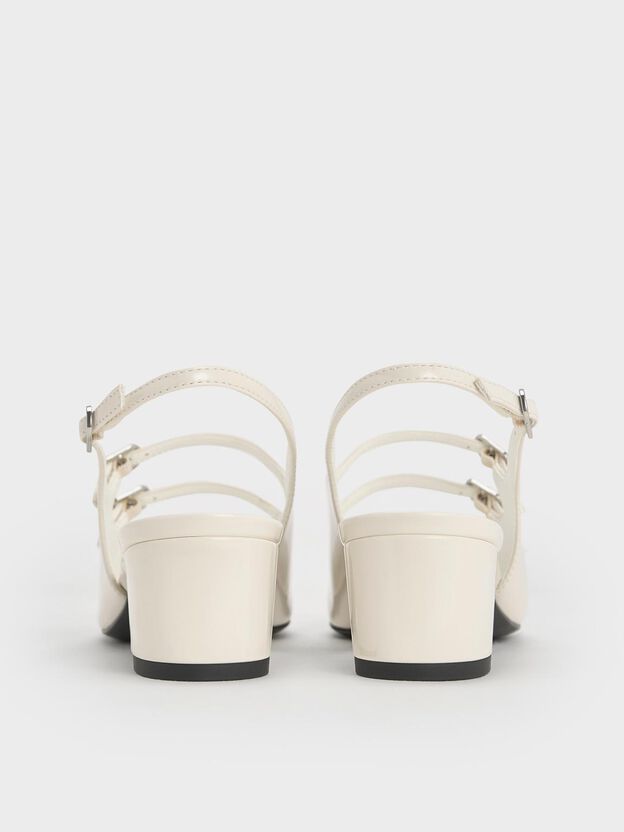 Clementine Double-Strap Slingback Mary Jane Pumps, Chalk, hi-res