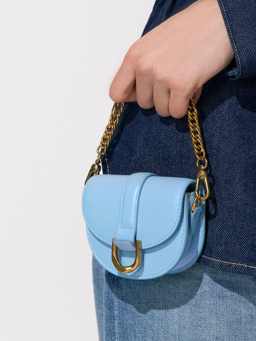 Micro Gabine Saddle Bag, Light Blue, hi-res