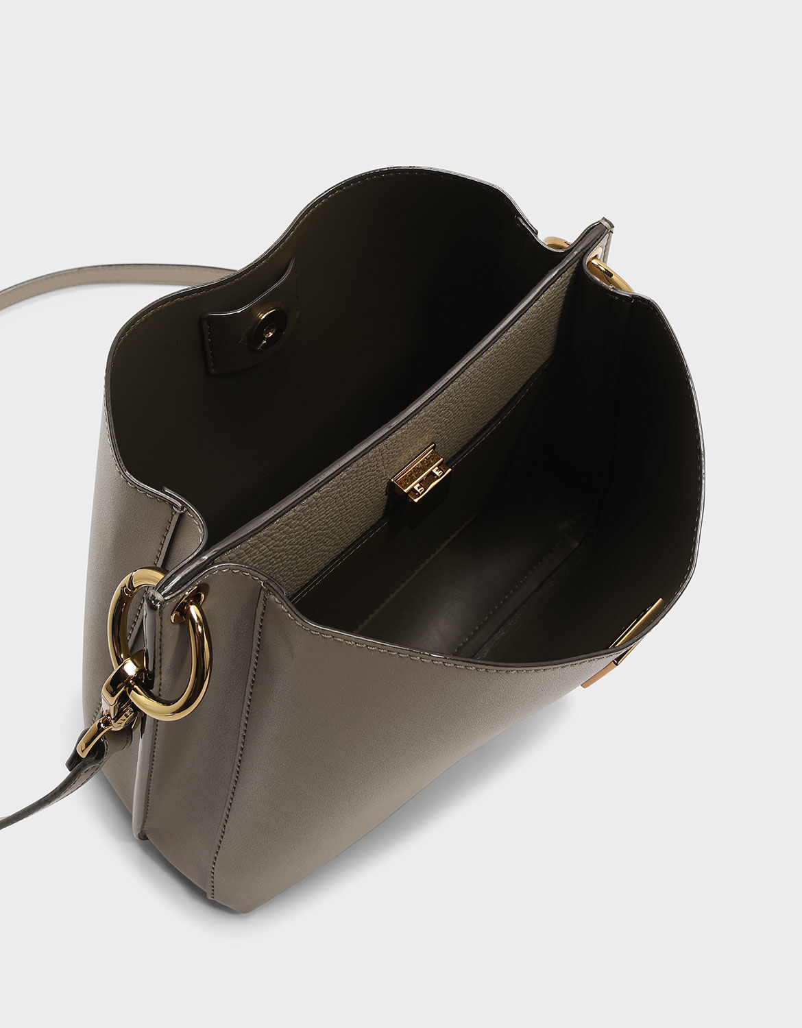 charles & keith wavy strap handbag
