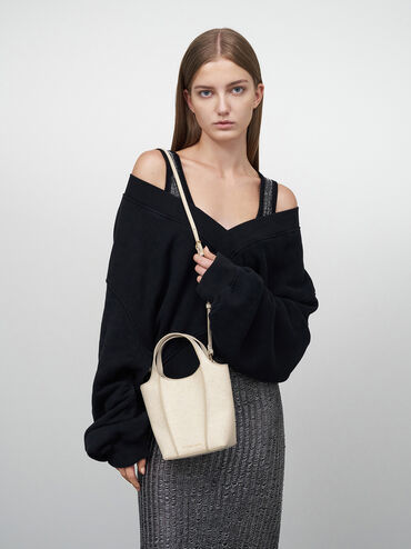 Arlys Linen Tote Bag, Beige, hi-res