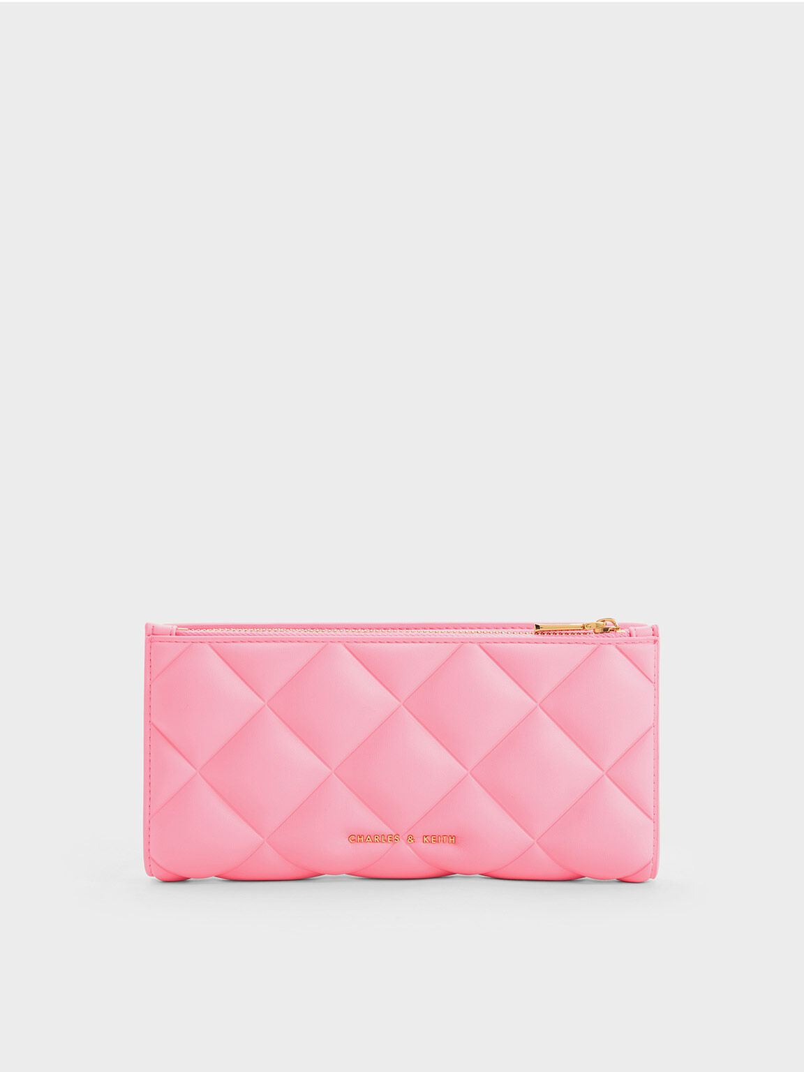 Danika Quilted Long Wallet Pink
