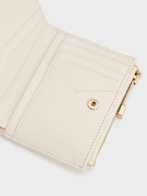 Cartera peque&ntilde;a acolchada Duo, Crema, hi-res