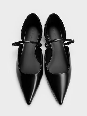 Mary Janes d'Orsay à bout pointu, Noir, hi-res