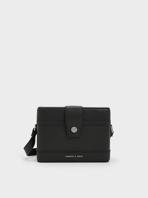 Bolso bandolera Bronte, Negro, hi-res