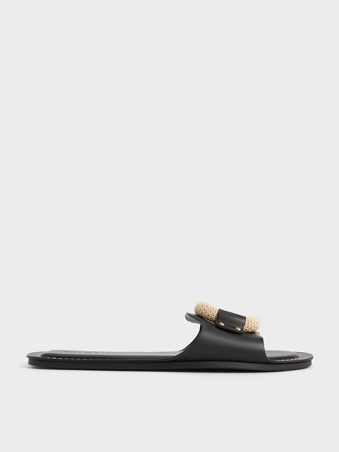 Black raffia sandals best sale