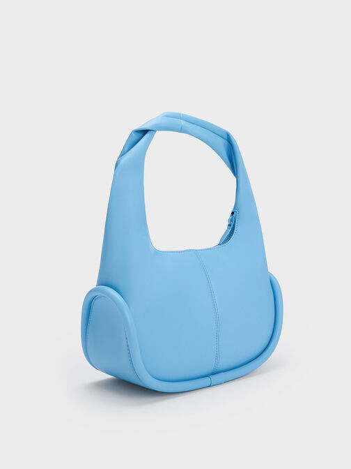 Tubular Slouchy Hobo Bag, Blue, hi-res