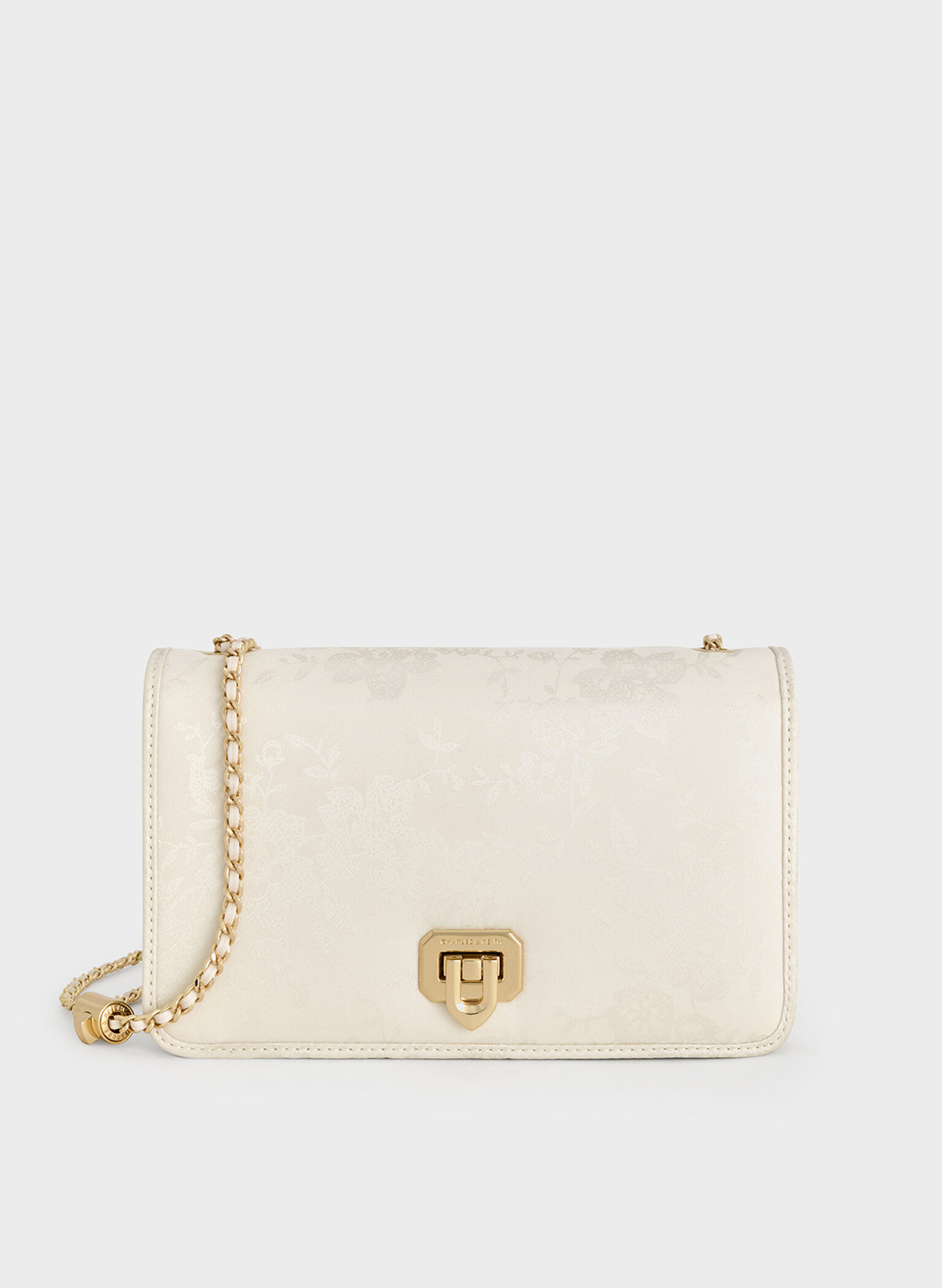 Jacquard Mini Bag, Cream, hi-res