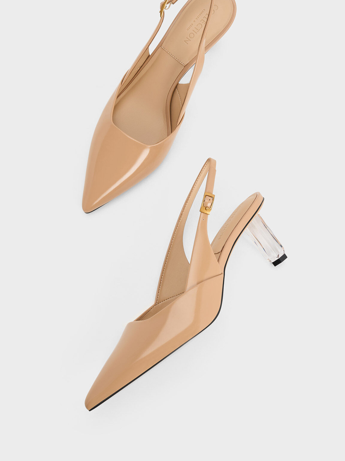 Nude slingback pumps store