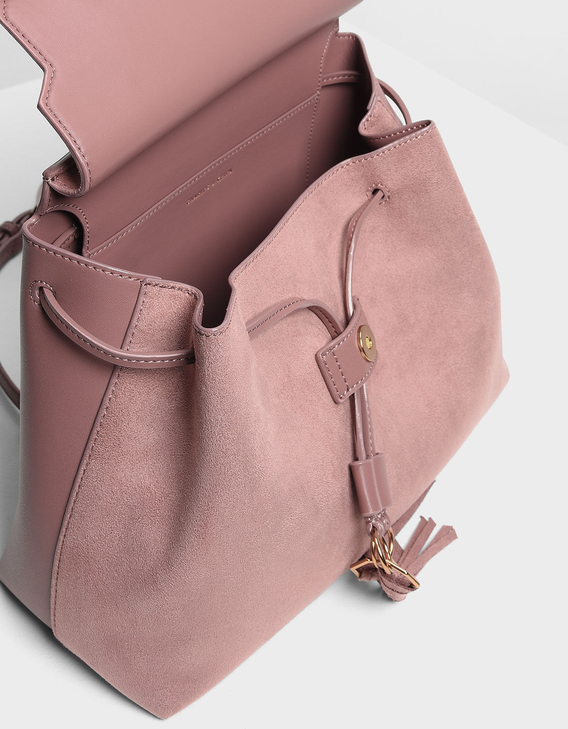 charles and keith front flap backpack
