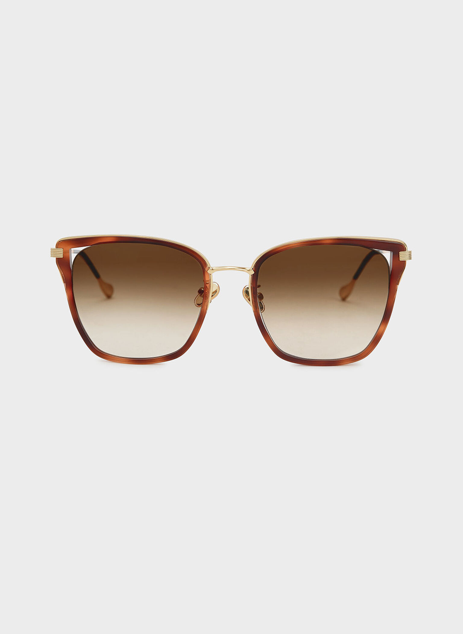 Recycled Acetate Tortoiseshell Butterfly Sunglasses, Nacar, hi-res