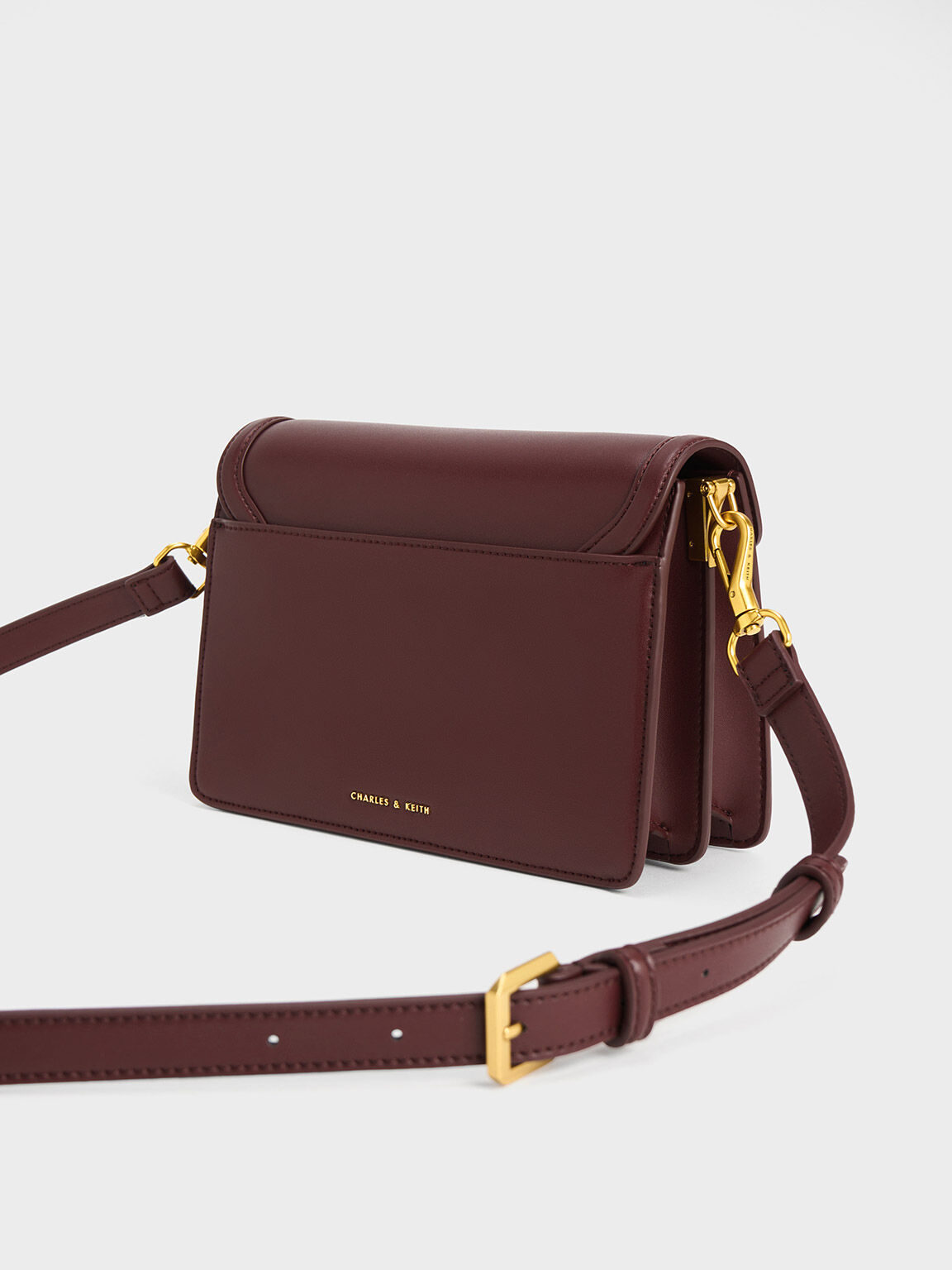 Joelle Envelope Shoulder Bag, Dark Chocolate, hi-res