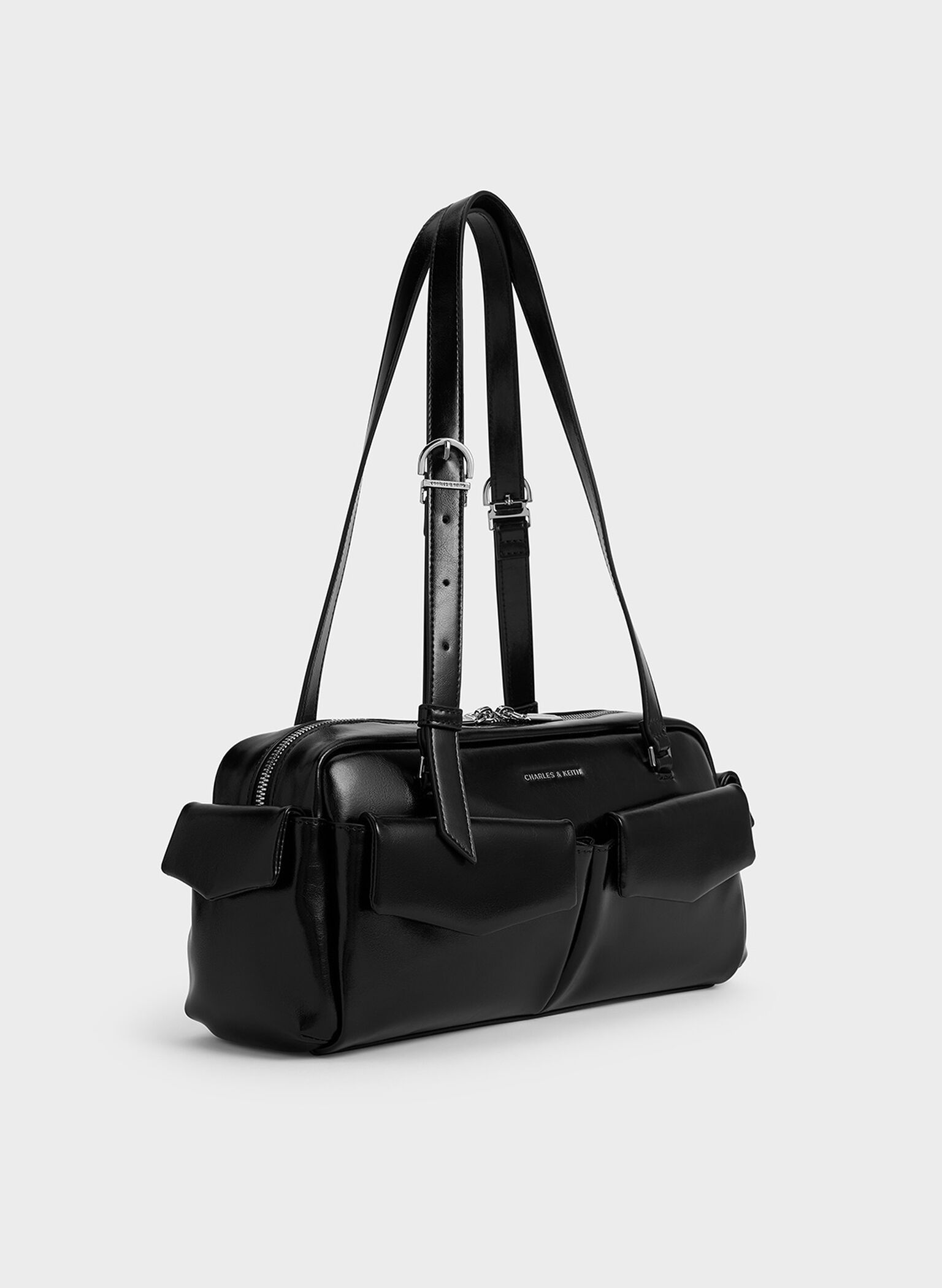Bolso alargado Rachel multibolsillos, Noir, hi-res
