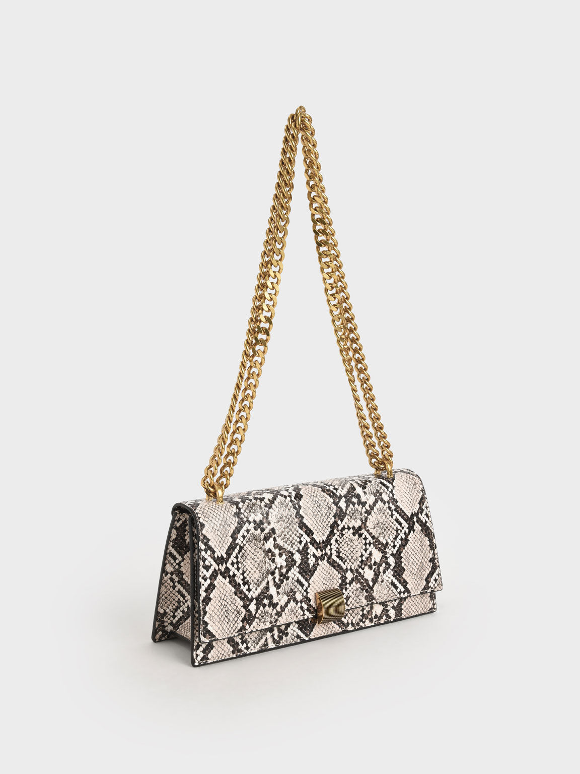 Charles and keith snakeskin bag deals