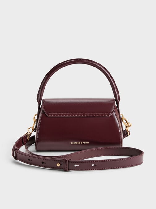 Kaila Front Flap Top Handle Bag, Wineberry Red, hi-res