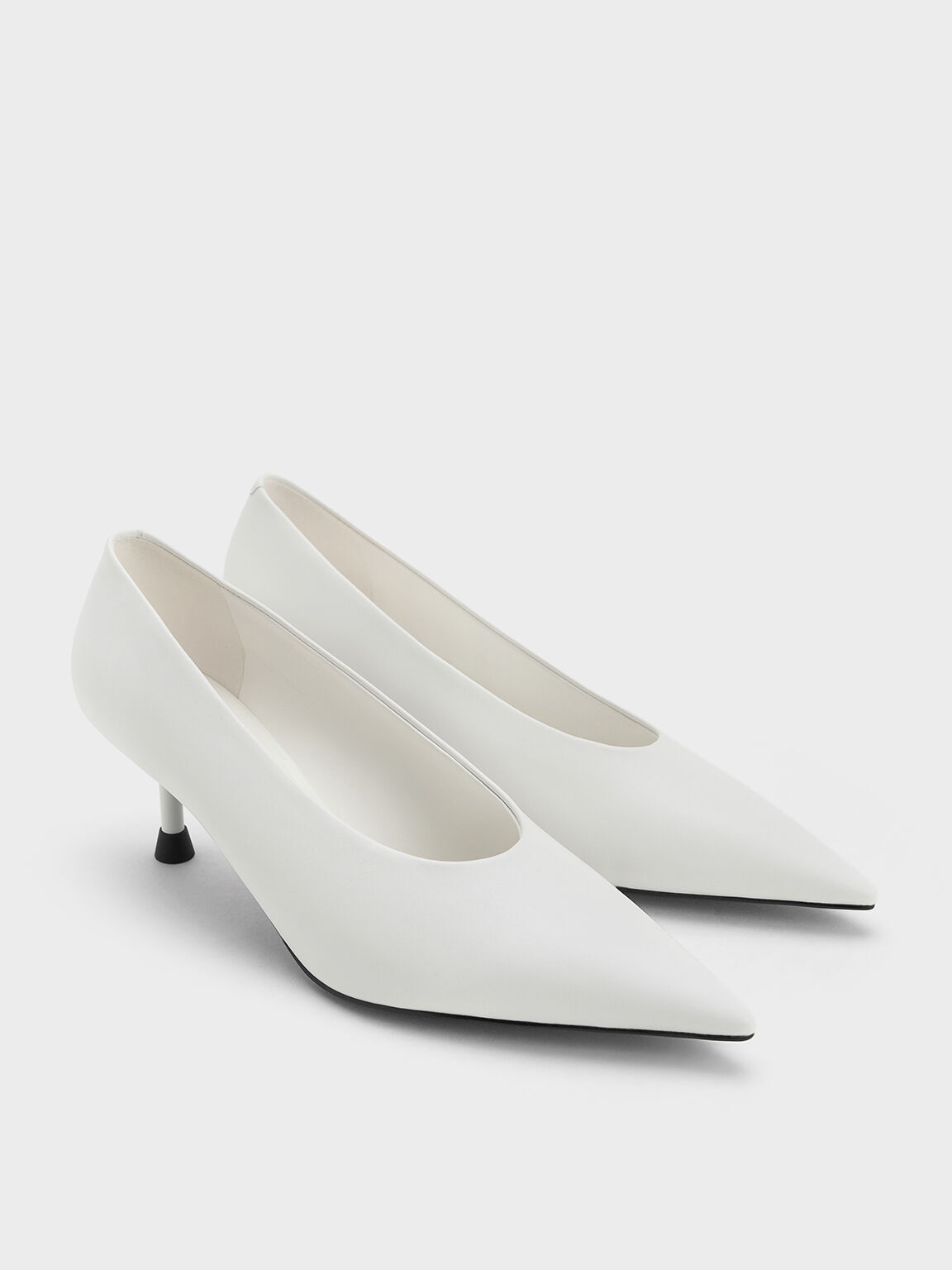 Leather heels Off-White White size 37 EU in Leather - 23011932