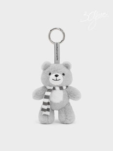 Dodie Bear Charm, Grey, hi-res