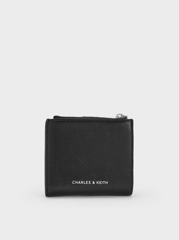 Blaise Grommet-Belt Top-Zip Small Wallet, Noir, hi-res