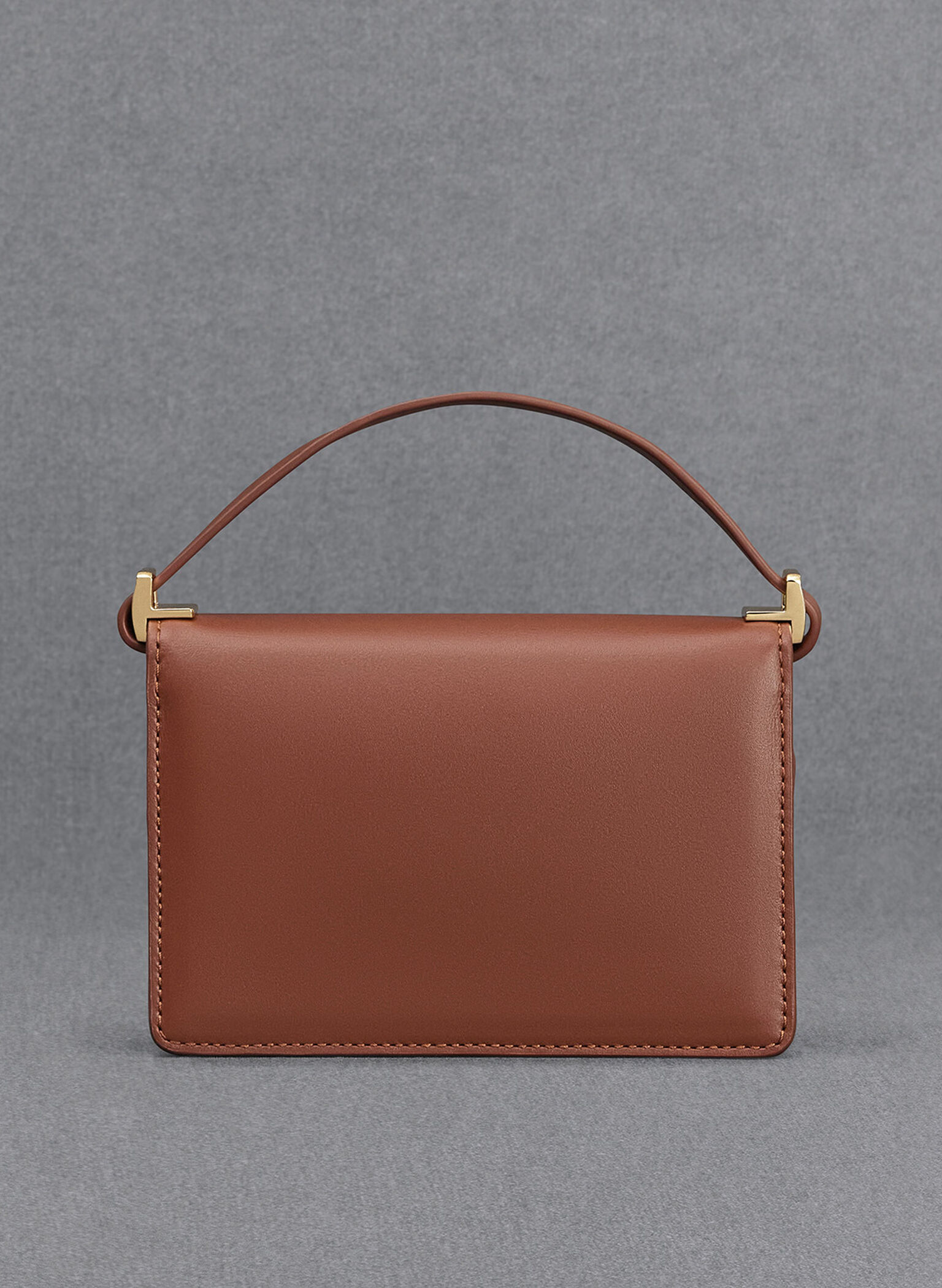 Mini Cerys Leather & Canvas Monogram Shoulder Bag, Cognac, hi-res