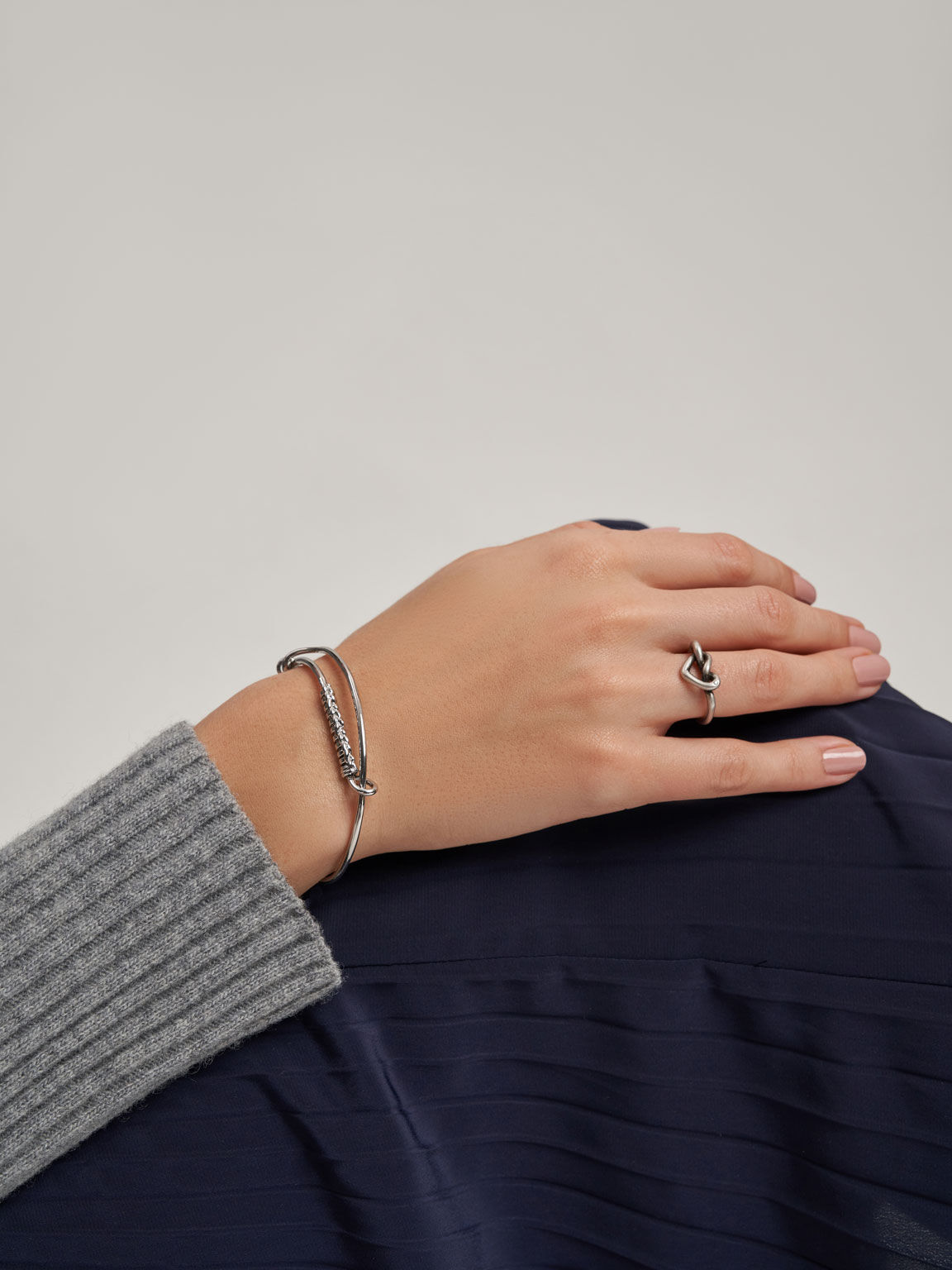 Silver Swarovski Crystal Embellished Heart Ring CHARLES KEITH AU