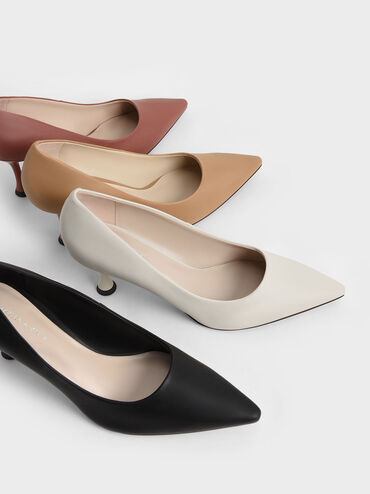 Spool Heel Pumps, Camel, hi-res