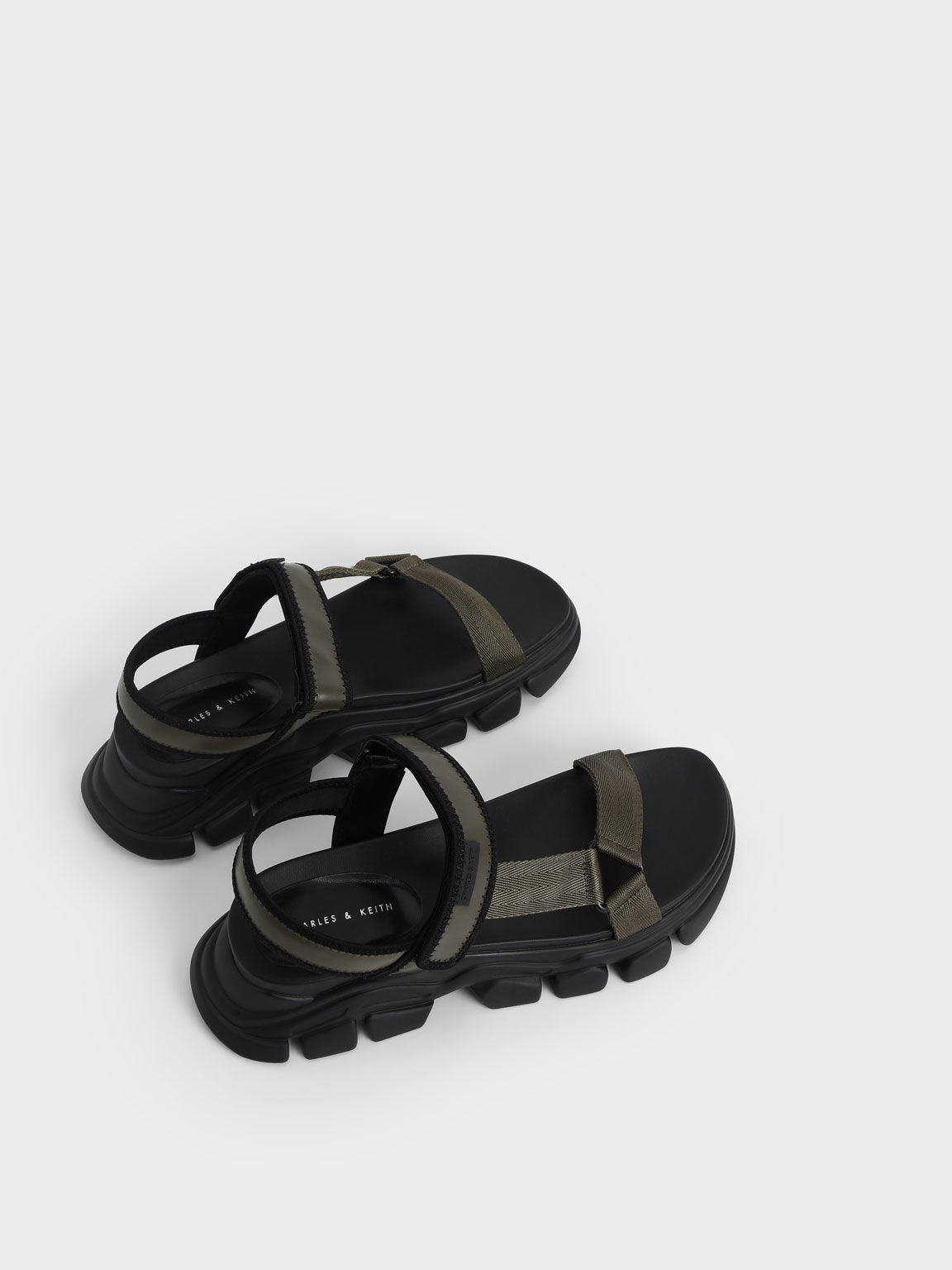 Dash Chunky Sandals, Military Green, hi-res