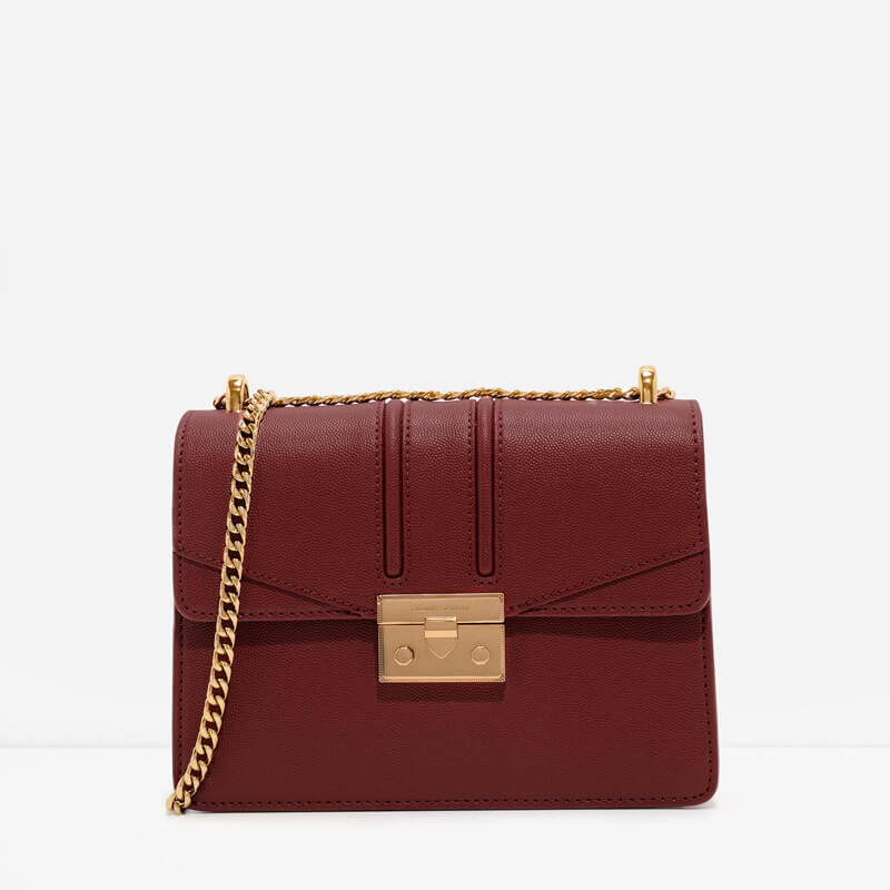 red strap bag