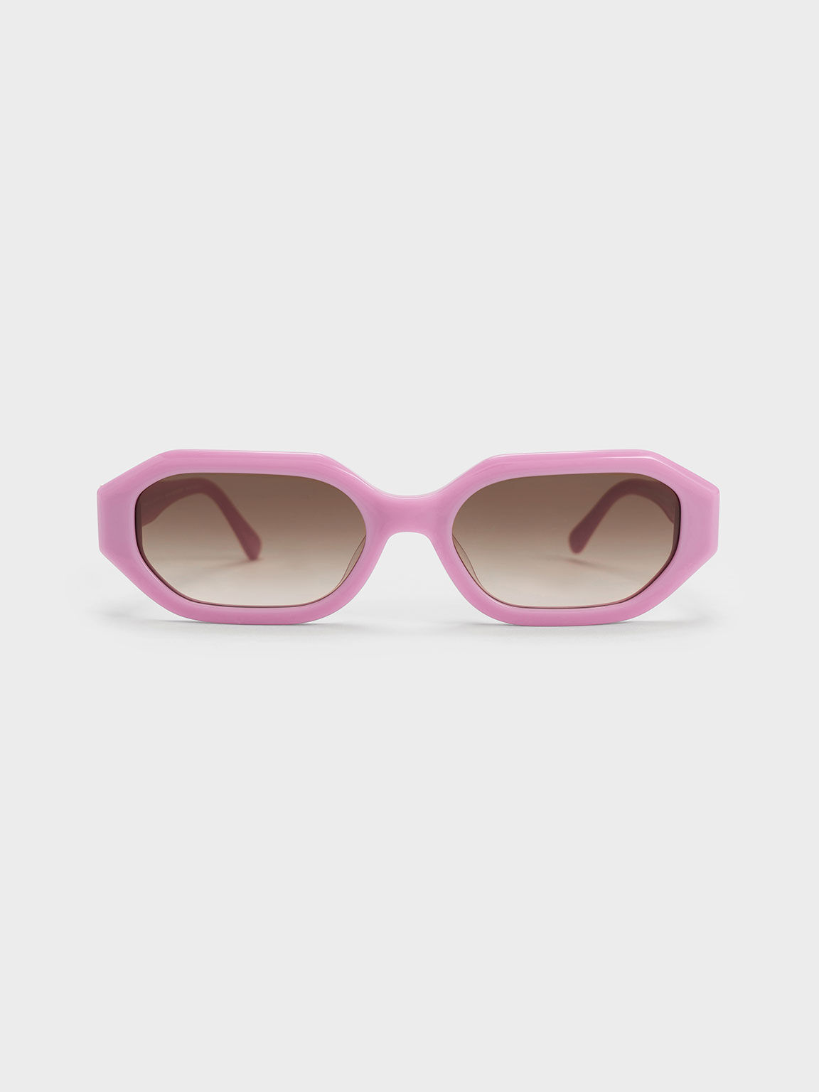 Gabine Recycled Acetate Oval Sunglasses, Violet, hi-res