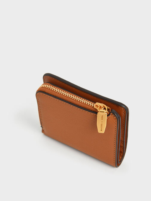 Zip Around Card Holder, Cognac, hi-res