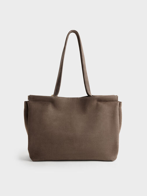 XL Zephyr Tassel Tote Bag, Stone Grey, hi-res