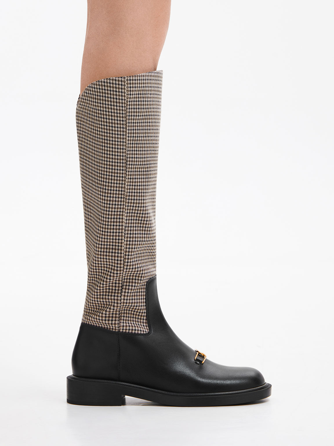 2 inch heel 2024 boots knee high