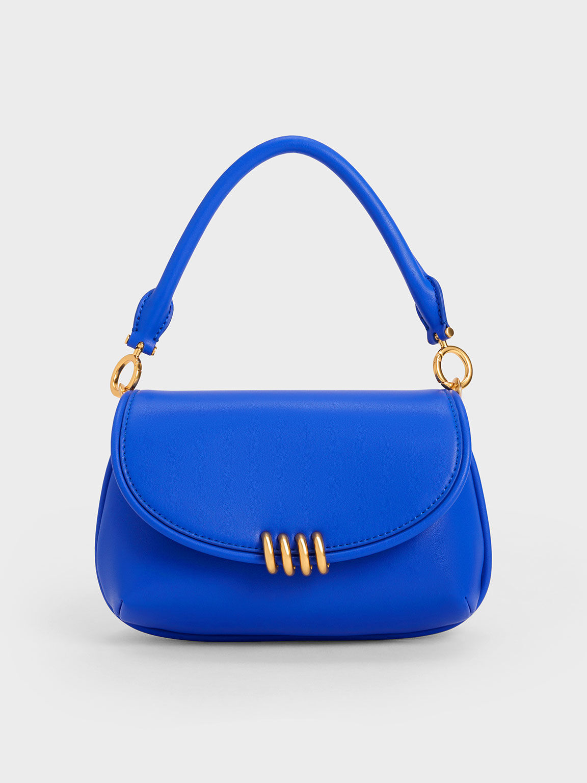 Osiris Metallic Accent Curved Bag, Cerulean, hi-res